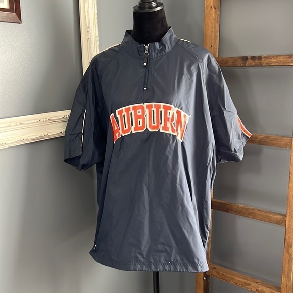 Holloway Auburn 🐅 Short Sleeve Windbreaker Pullover- Size XL Football 🏈 - Picture 1 of 10